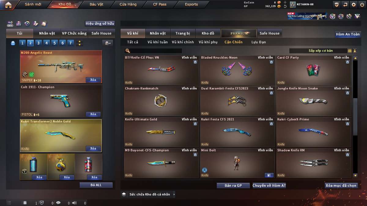 shop acc cf uy tin gia re